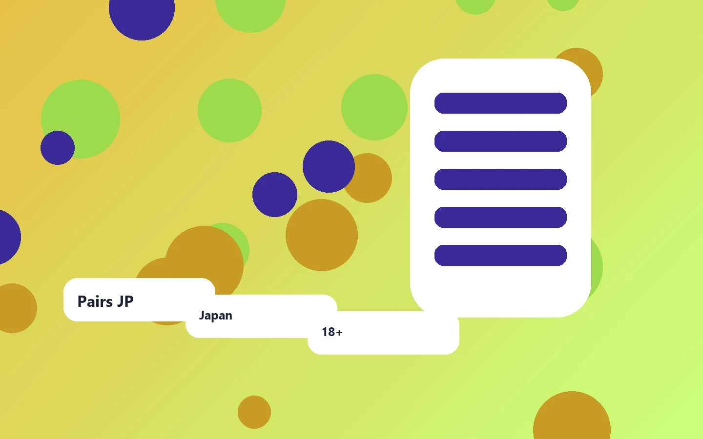 Pairs JP user guide